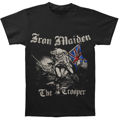 textil Camisetas manga larga Iron Maiden Sketched Trooper Negro