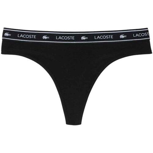 Ropa interior Mujer Strings Lacoste STRING 8F1342 Negro