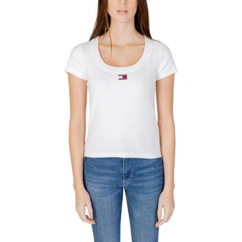 textil Mujer Camisetas manga corta Tommy Hilfiger DW0DW17396 Blanco