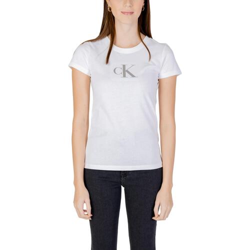 textil Mujer Camisetas manga corta Calvin Klein Jeans J20J222961 Blanco