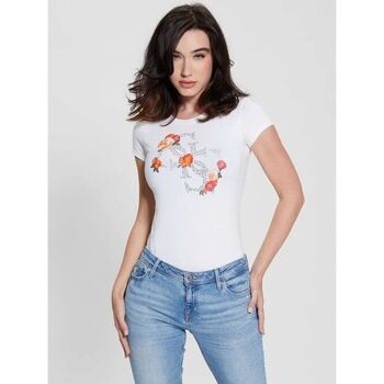 textil Mujer Tops y Camisetas Guess W4RI08 KA0Q1-G011 Blanco