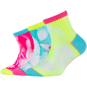 Ropa interior Niña Calcetines de deporte Skechers 3PPK Girls Casual Fancy Tie Die Socks Multicolor