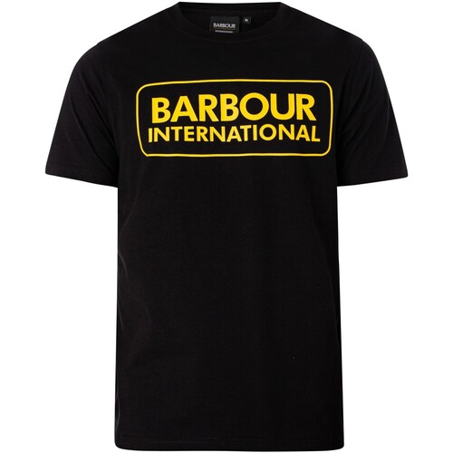 textil Hombre Camisetas manga corta Barbour Camiseta Con Logo Grande Negro