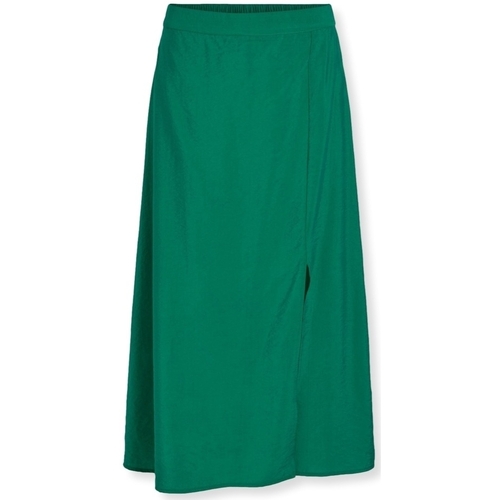 textil Mujer Faldas Vila Milla Midi Skirt - Ultramarine Green Verde