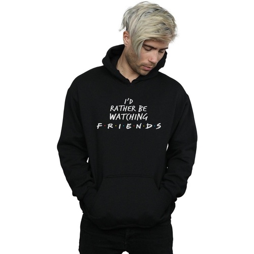 textil Hombre Sudaderas Friends Rather Be Watching Negro
