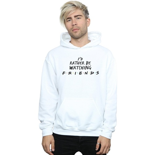 textil Hombre Sudaderas Friends Rather Be Watching Blanco