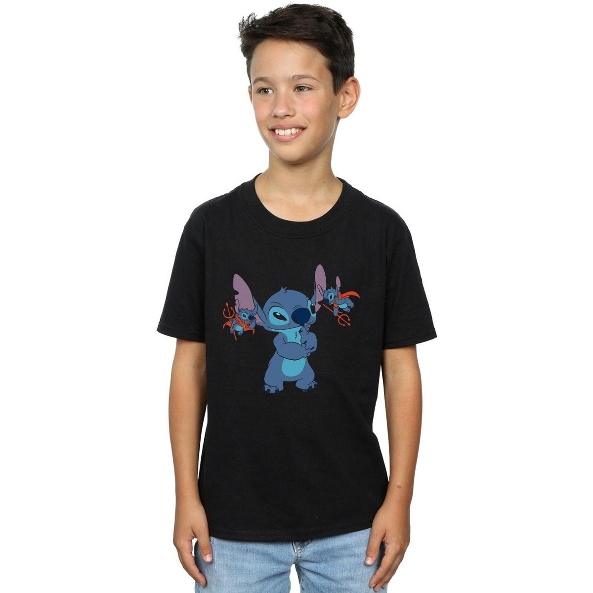 textil Niño Camisetas manga corta Disney Lilo And Stitch Little Devils Negro