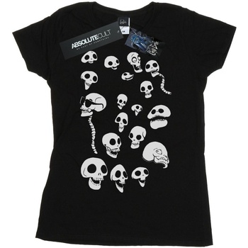 textil Mujer Camisetas manga larga Corpse Bride Afterlife Skulls Negro