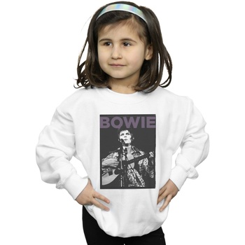 textil Niña Sudaderas David Bowie Rock Poster Blanco