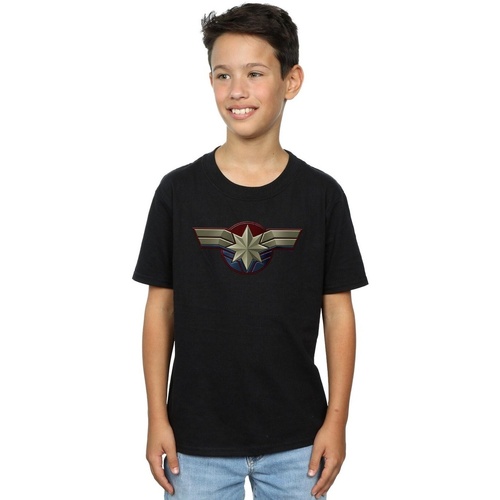 textil Niño Camisetas manga corta Marvel Captain  Chest Emblem Negro