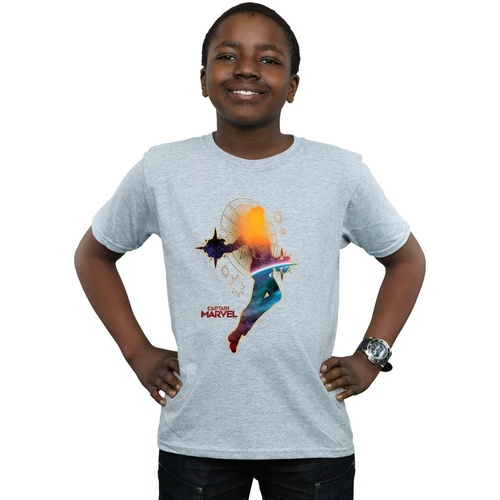 textil Niño Tops y Camisetas Marvel Captain  Nebula Flight Gris