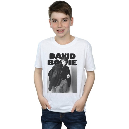 textil Niño Camisetas manga corta David Bowie Jacket Photograph Blanco