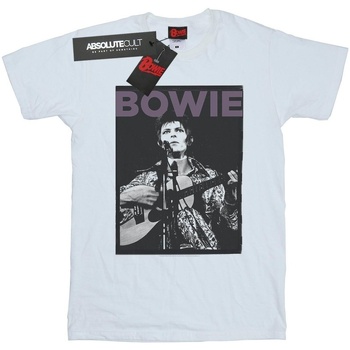 textil Niño Camisetas manga corta David Bowie Rock Poster Blanco