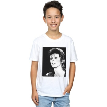 textil Niño Camisetas manga corta David Bowie Ziggy Looking Blanco