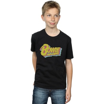 textil Niño Camisetas manga corta David Bowie Moonlight 90s Logo Negro