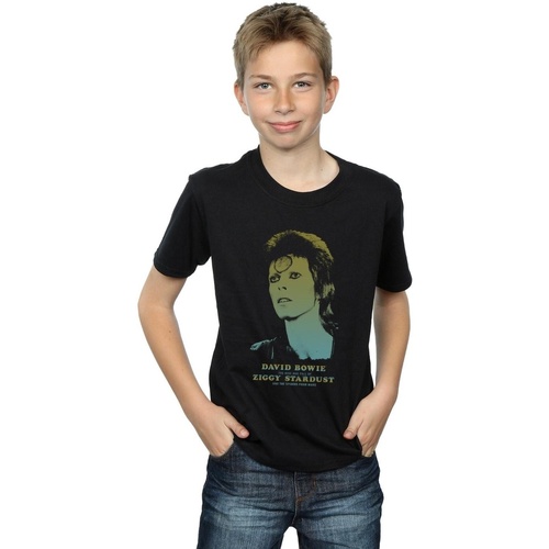 textil Niño Camisetas manga corta David Bowie Ziggy Gradient Negro