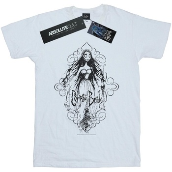 textil Mujer Camisetas manga larga Corpse Bride Sketched Bride Blanco