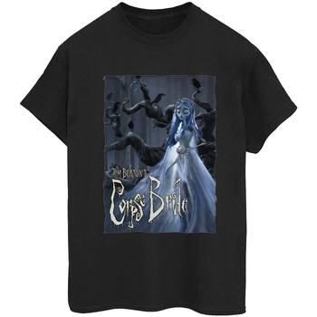 textil Mujer Camisetas manga larga Corpse Bride Wedding Gown Poster Negro