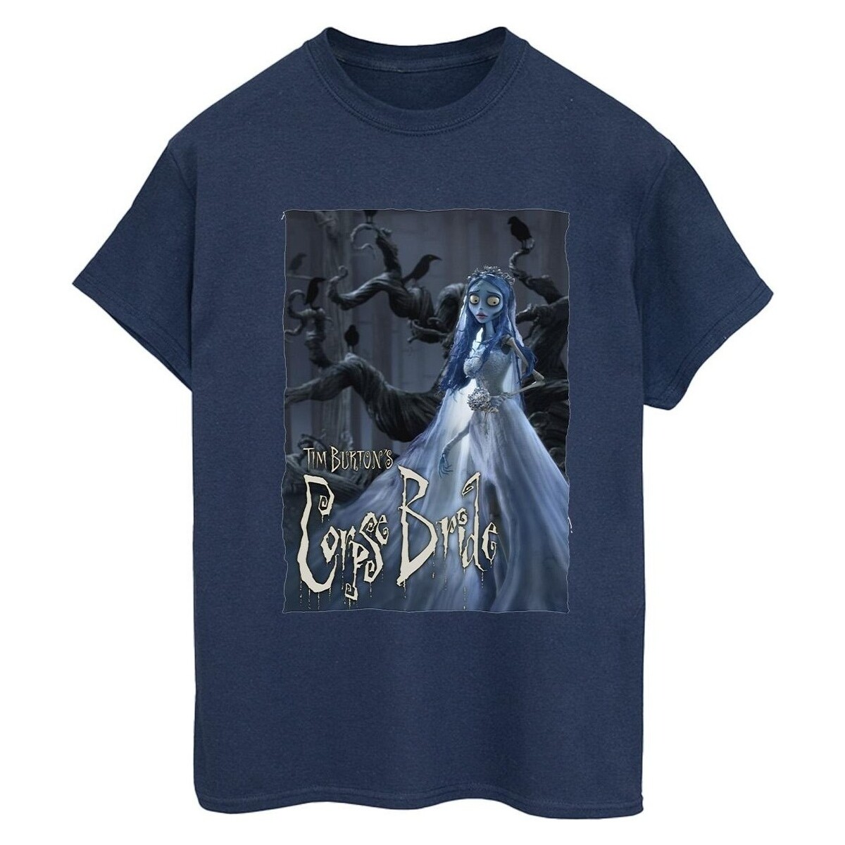 textil Mujer Camisetas manga larga Corpse Bride Wedding Gown Poster Azul