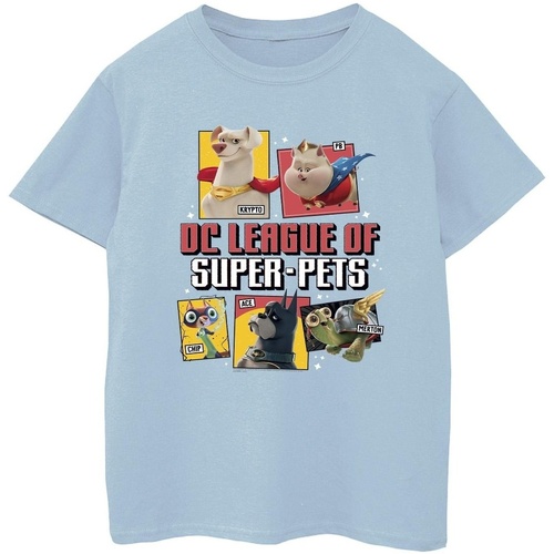 textil Niño Camisetas manga corta Dc Comics DC League Of Super-Pets Profile Azul