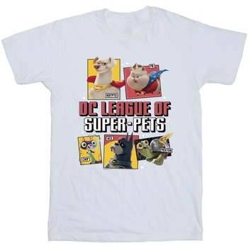 textil Niño Camisetas manga corta Dc Comics DC League Of Super-Pets Profile Blanco