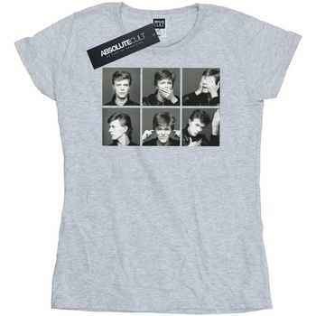 textil Mujer Camisetas manga larga David Bowie BI16667 Gris