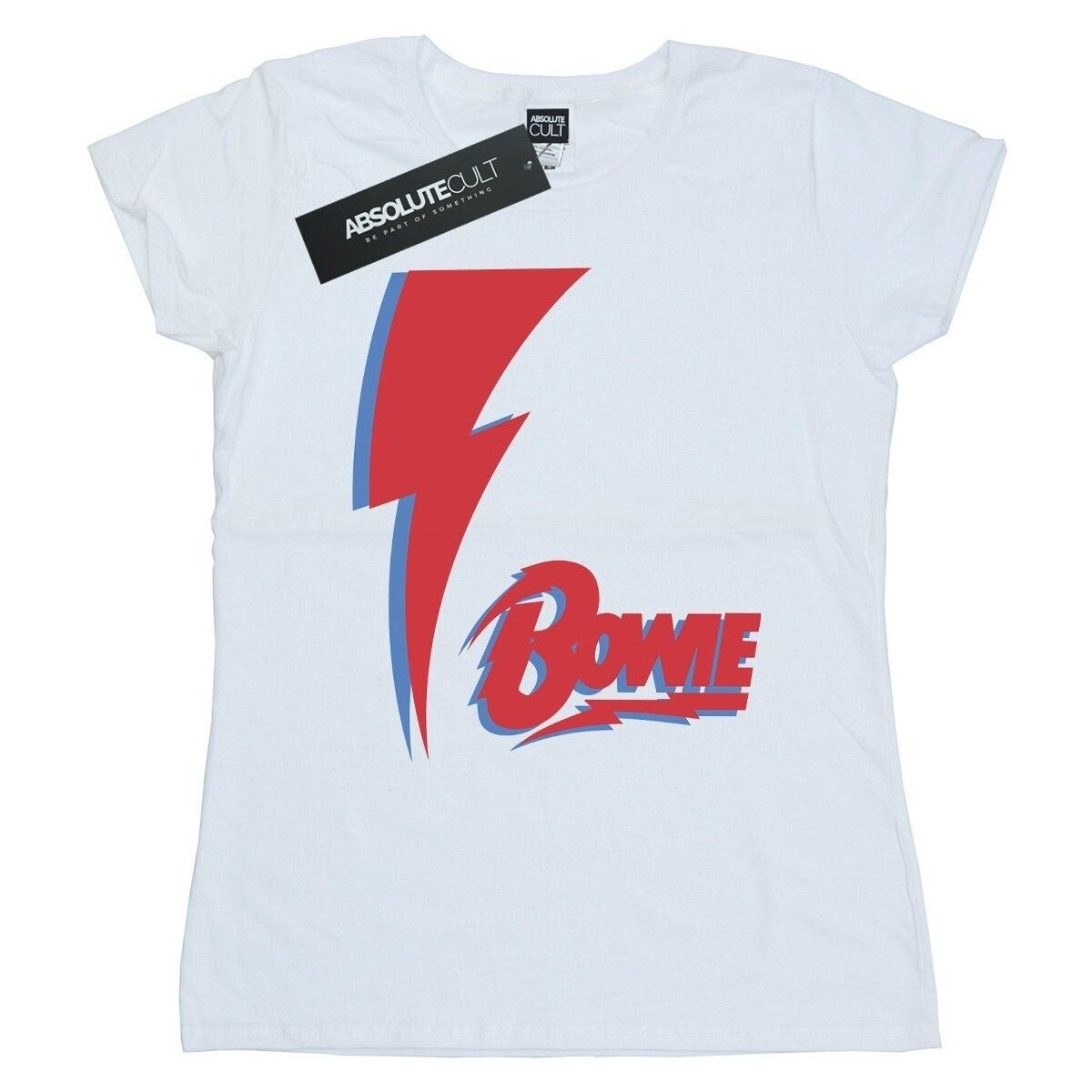textil Mujer Camisetas manga larga David Bowie Red Bolt Blanco