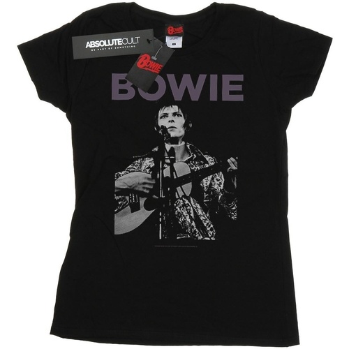 textil Mujer Camisetas manga larga David Bowie BI16693 Negro