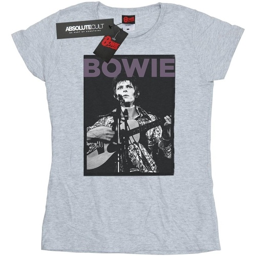 textil Mujer Camisetas manga larga David Bowie BI16693 Gris