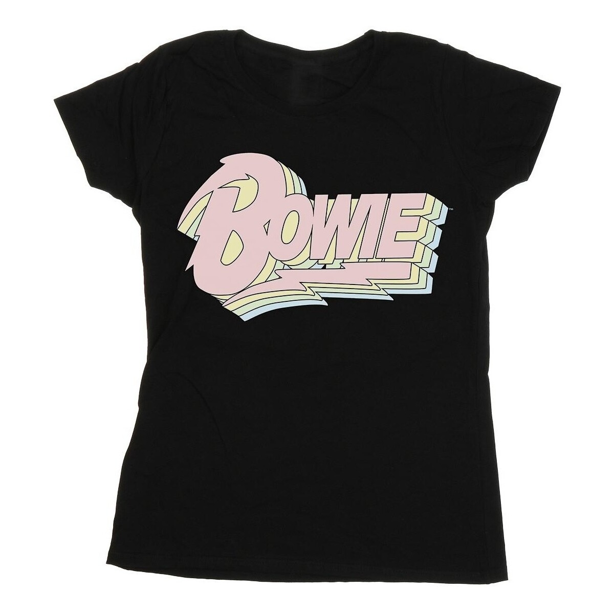 textil Mujer Camisetas manga larga David Bowie Pastel Bowie Negro