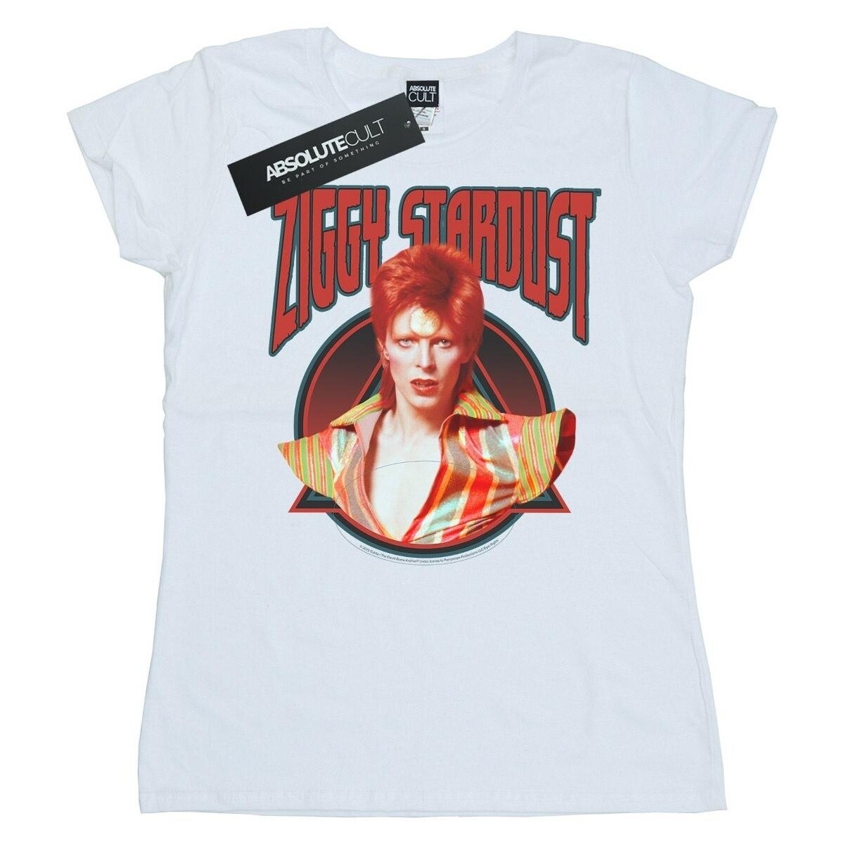 textil Mujer Camisetas manga larga David Bowie Ziggy Stardust Blanco