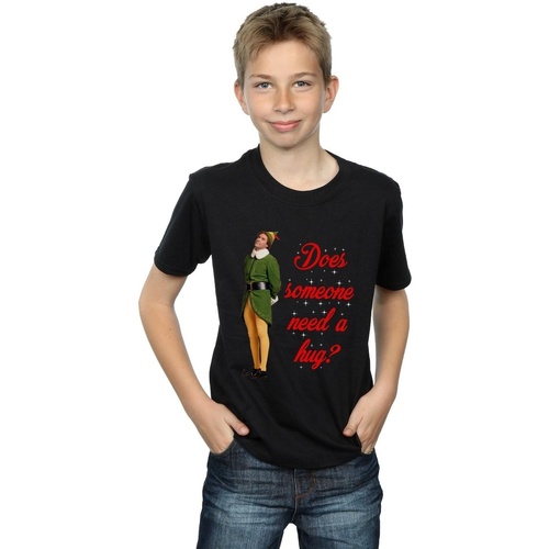 textil Niño Tops y Camisetas Elf Hug Buddy Negro