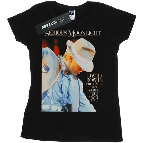 textil Mujer Camisetas manga larga David Bowie BI16747 Negro