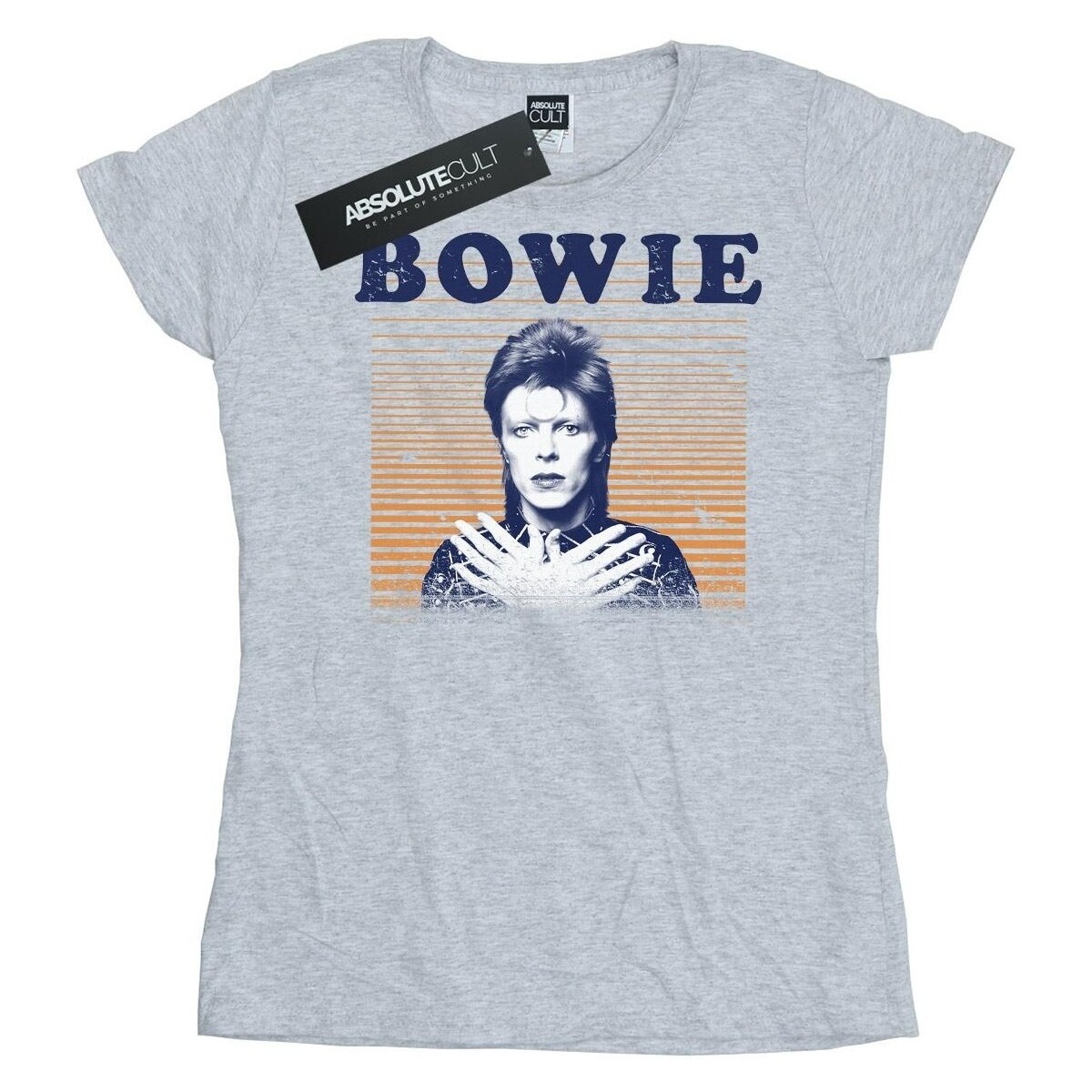 textil Mujer Camisetas manga larga David Bowie Orange Stripes Gris