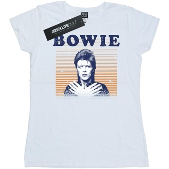 David Bowie Orange Stripes Blanco
