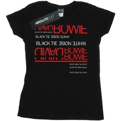 textil Mujer Camisetas manga larga David Bowie Black Tie White Noise Negro