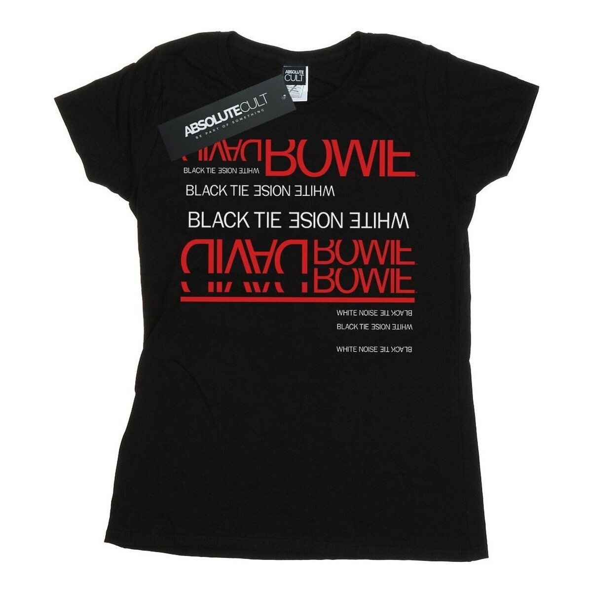 textil Mujer Camisetas manga larga David Bowie Black Tie White Noise Negro