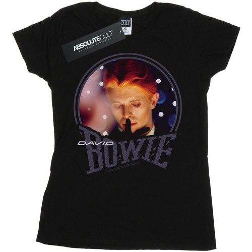 textil Mujer Camisetas manga larga David Bowie BI16783 Negro