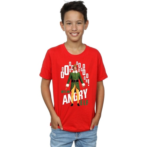 textil Niño Camisetas manga corta Elf Angry Rojo