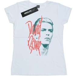 textil Mujer Camisetas manga larga David Bowie Mono Stare Blanco