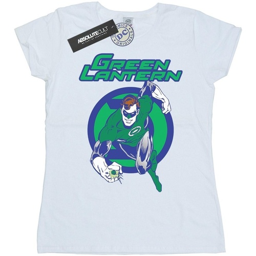 textil Mujer Camisetas manga larga Dc Comics Green Lantern Leap Blanco