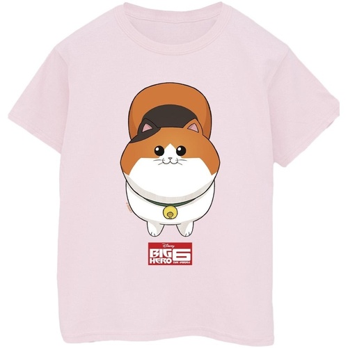 textil Hombre Camisetas manga larga Disney Big Hero 6 Baymax Kitten Face Rojo
