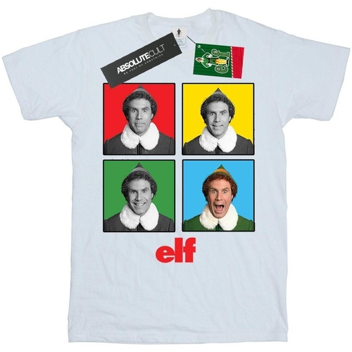 textil Niña Camisetas manga larga Elf Four Faces Blanco