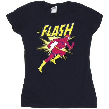 textil Mujer Camisetas manga larga Dc Comics The Flash Running Azul