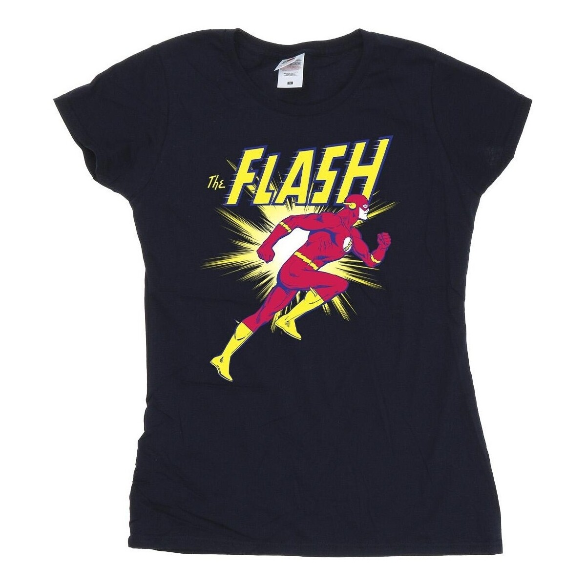 textil Mujer Camisetas manga larga Dc Comics The Flash Running Azul