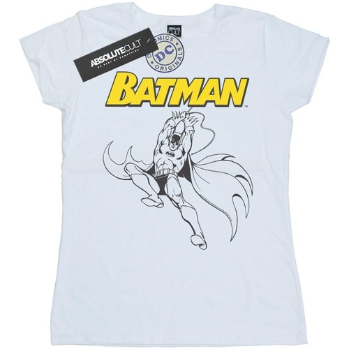 textil Mujer Camisetas manga larga Dc Comics Batman Jump Blanco