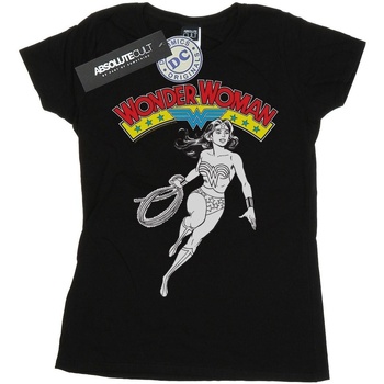 textil Mujer Camisetas manga larga Dc Comics Wonder Woman Lasso Negro