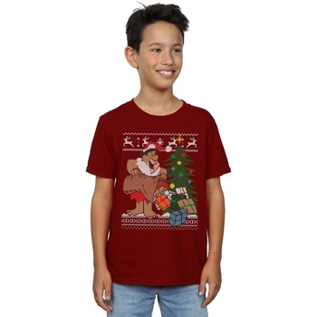 textil Niño Camisetas manga corta The Flintstones Christmas Fair Isle Multicolor