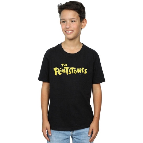 textil Niño Camisetas manga corta The Flintstones Original Logo Negro
