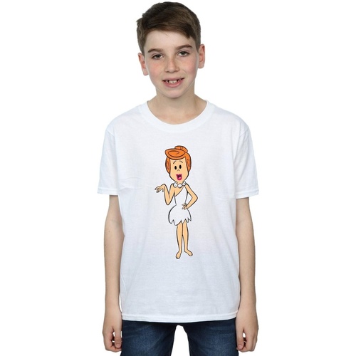 textil Niño Camisetas manga corta The Flintstones Wilma Flintstone Classic Pose Blanco